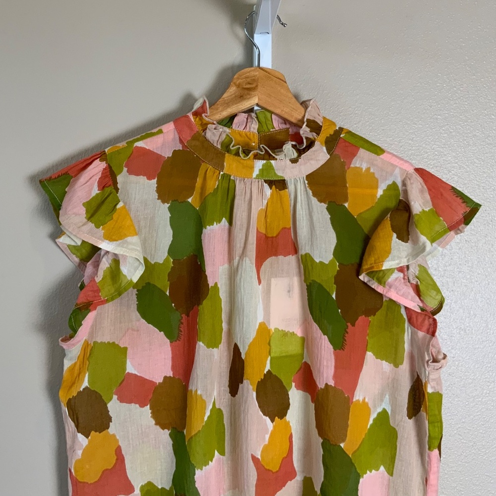 THML Mixed Color Flutter Blouse - Picture 5 of 16